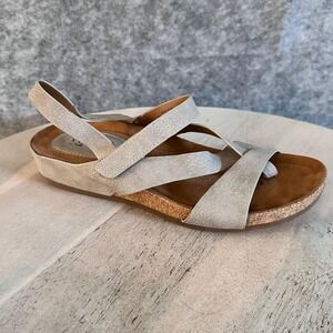 Eurosoft Gianneta Sandals Womens 7 Taupe Thong Comfort Shoes